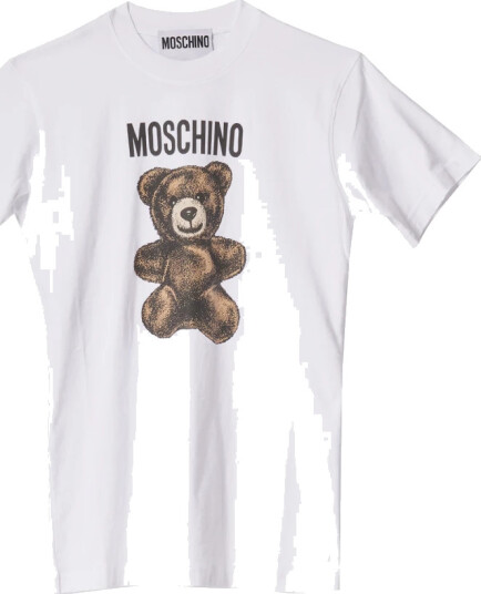 Moschino Dame Topper Hvit XL, Moschino Dame Topper Hvit XL,