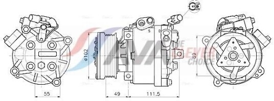 AC kompressor AVA Clever Choice MTAK294 AC kompressor AVA Clever Choice MTAK294