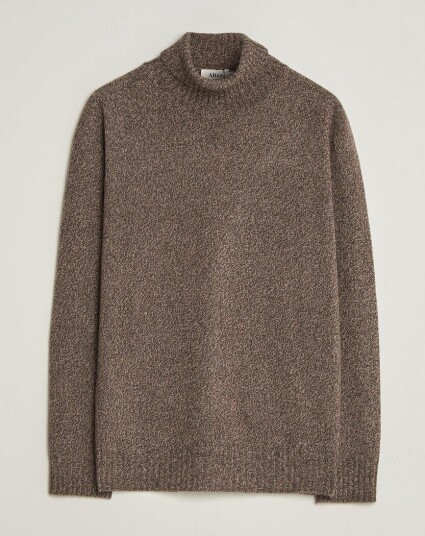 Altea Wool/Cashmere Rollneck Brown Melange