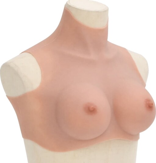 vidaXL Silikonbryst D-cup Naturell 4012210