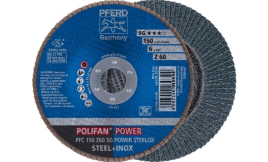Pferd Polifan Lamellskiver Av Zirkonia Aluminiumoksid Z Sg Power Steelox 15 Cm 10 Stk