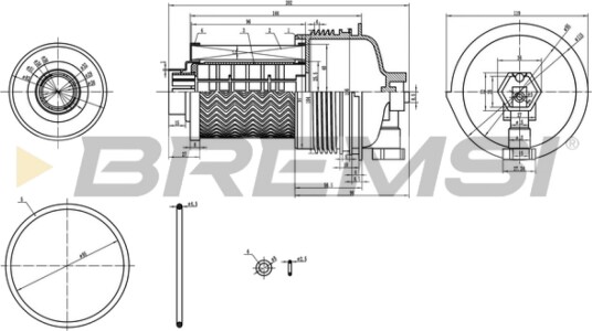 Drivstoffilter BREMSI FE0804 Drivstoffilter BREMSI FE0804