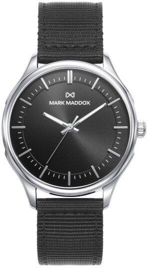 Mark Maddox Herreklokke HC1008 57 Greenwich Sort/Tekstil Ø41 mm