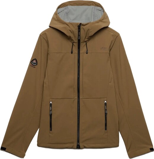 Superdry Sport Hooded Softshell Trekker Jkt Beige L