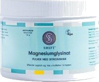 SHIFT Magnesium Pulver Sitron 120g – Lettopptakelig Magnesium for Muskler & Energi