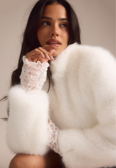 Chiara Forthi Short Faux Fur Jacket
