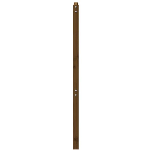vidaXL Sengegavl honningbrun 106x4x100 cm heltre furu