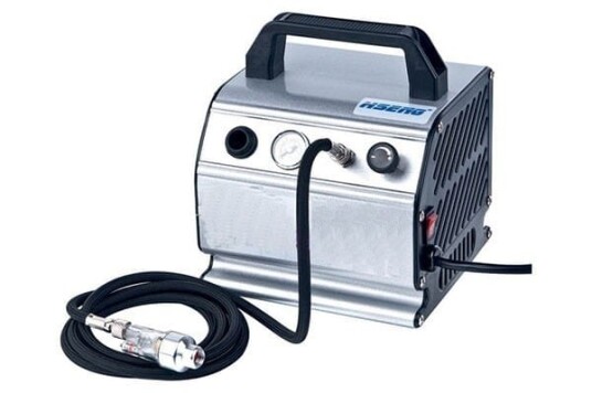 Panzag Liten Airbrush Kompressor med Luftslange og Mini-Filter