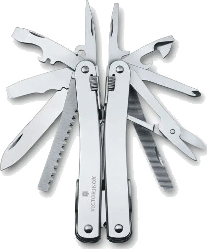 Victorinox Swiss Tool Spirit X Plus, Rustfritt Stål, Lær, Rustfritt Stål, 105 Mm, 18 Mm, 210 G
