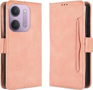 Xiaomi Redmi 17C 5G Kortholder Lommebokveske - Rosa Xiaomi Redmi 17C 5G Kortholder Lommebokveske - Rosa
