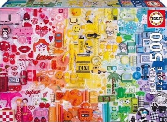 Educa 500 Colorful Collage