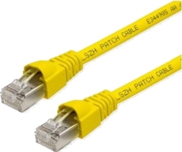 Tega L00003a0185 Patchkabel Cat.6A Iec Mp8 Fs 500 Lszh 4M Gelb L00003a0185