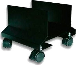 Techly PC-holder i metall med hjul 35kg svart