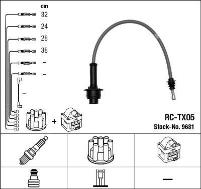 Tennplugg kabelsett NGK 9681