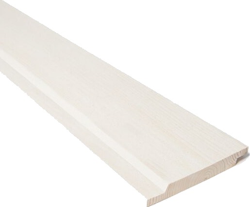 Bergene Holm Kledning profilert grunnet gran 19x148 mm dobbelfals 60° klasse 1 hvit