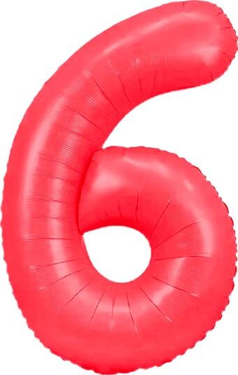 Ballongkungen Tallballong Neonrød Tall 6 CH406NRR