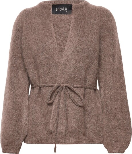 ella&il Fredrikke Chunky Cardigan   BROWN   S