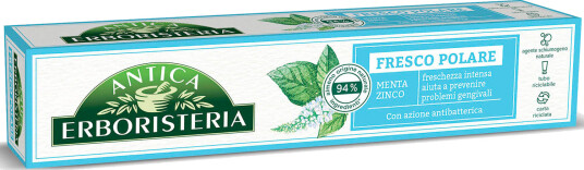 Naturlig Urtetannkrem ANTICA Erboristeria Fresh Polar 75 ml. Naturlig Urtetannkrem ANTICA Erboristeria Fresh Polar 75 ml.
