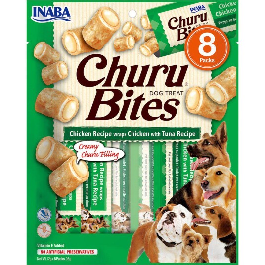 Inaba Churu Softsnacks Biter Hund Kylling Wrap Med Tunfisk