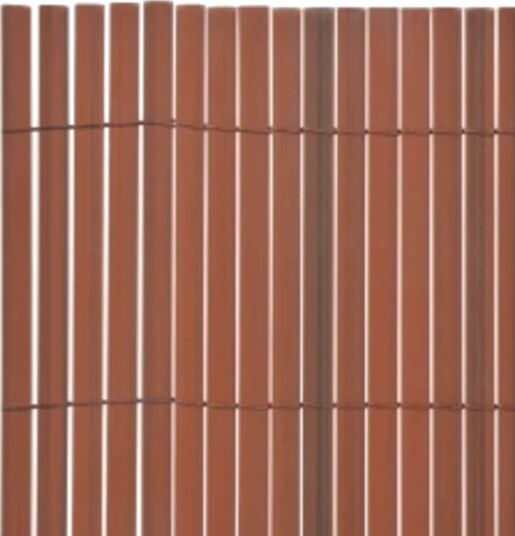 vidaXL Dobbelsidet hagegjerde 110x300 cm brun