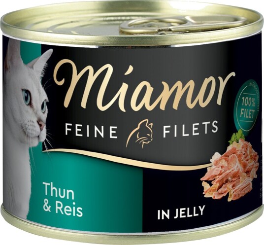Miamor Våtfôr Fine Fileter Tunfisk & Ris I Gelé 12 X 185 G Miamor Våtfôr Fine Fileter Tunfisk & Ris I Gelé 12 X 185 G