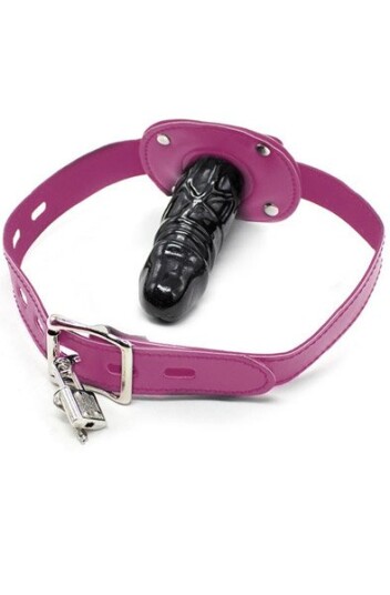 Kiotos Penis Mouth Gag Long Pink
