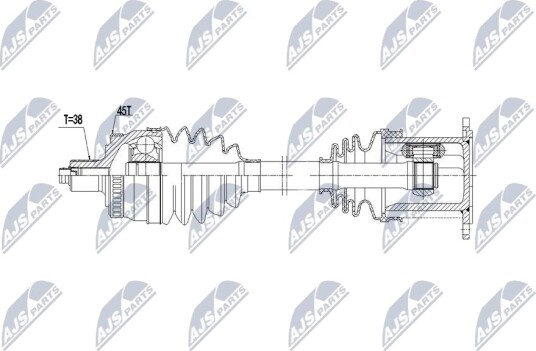 Nty Drivaksel NTY NPW AU 112