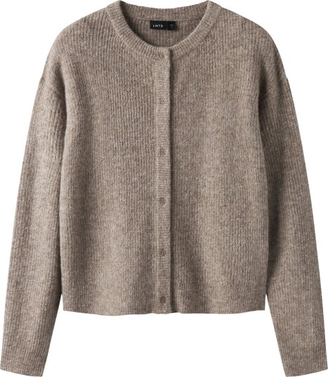 LMTD Cardigan   Strikk Short   Noos   NlfKleave   Mocha Marengs   LMTD   9 10 år (134 140)   Cardigan   Brun