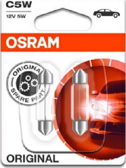 OSRAM ORIGINAL FESTOON BILLYS C5W 5W SV8,5-8, 2 STK