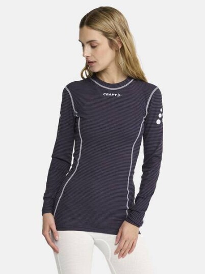 CRAFT NOR Pro Wool Extreme X LS Dame Blaze/White CRAFT NOR Pro Wool Extreme X LS Dame Blaze/White