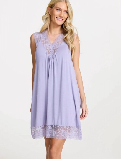 Damella of Sweden Nightdress No Sleeve Purple XL