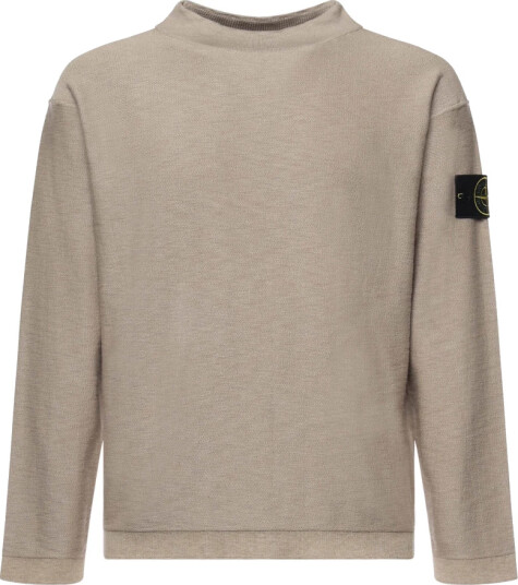 Stone Island Herre Strikkevarer Beige 2XL,