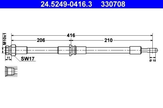 Bremseslange ATE 24.5249-0416.3