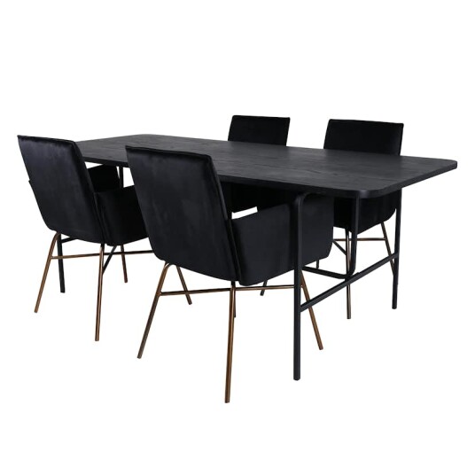 Venture Home Spisegruppe Venture Home Chicago med 4 Annika Stoler GR22156