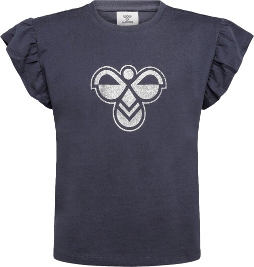Hummel Hmljr Ruffle T-Shirt Ss Big Bee - Navy - 158/164