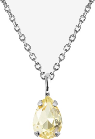 Caroline Svedbom Childhood Birthstone Necklace Rhodium - NOVEMBER - One Size