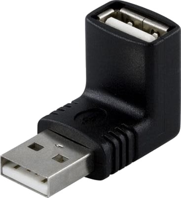 USB adapter A hann til A hunn vinklet USB adapter A hann til A hunn vinklet