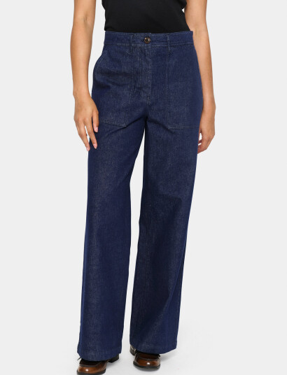 Saint Tropez Gabborsz Pants - Navy - L Saint Tropez Gabborsz Pants - Navy - L