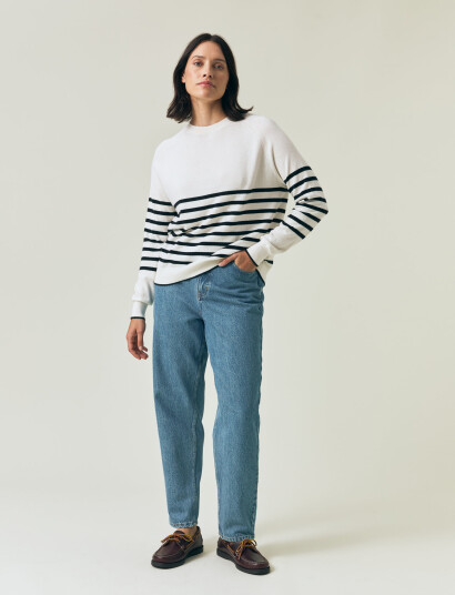 Lexington Clothing Cashmere Blend Raglan Sweater - Cream - XS