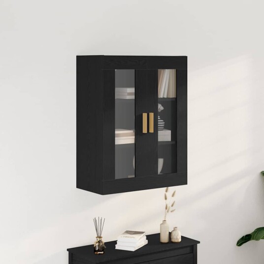 Veggskap Veggmontert Svart eik 69.5 x 34 x 90 cm Veggskap Veggmontert Svart eik 69.5 x 34 x 90 cm