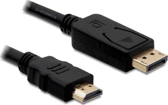 Delock 1 m DisplayPort til HDMI Adapterkabel Delock 1 m DisplayPort til HDMI Adapterkabel