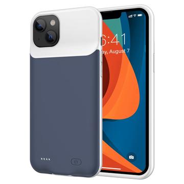 iPhone 14 Backup Ladedeksel 7000mAh Mørkeblå / Grå