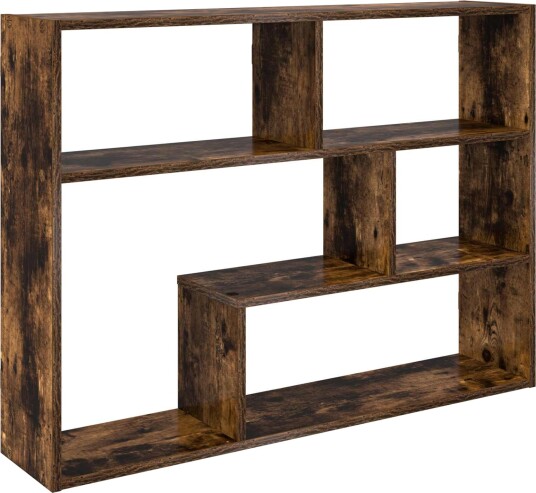 vidaXL Vegghylle Veggmontert Røkt Eik 95 x 20 x 69,5 cm Konstruert tre