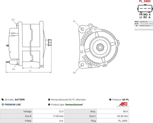 Dynamo AS-PL A4175PR