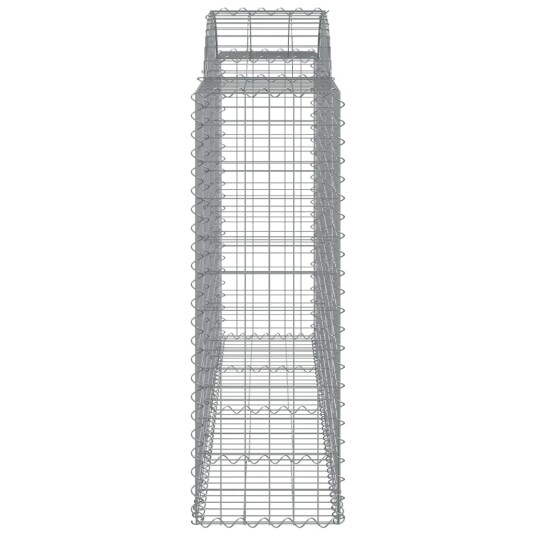 Gabionkurver buede 50 stk 200x50x120/140 cm galvanisert jern Gabionkurver buede 50 stk 200x50x120/140 cm galvanisert jern