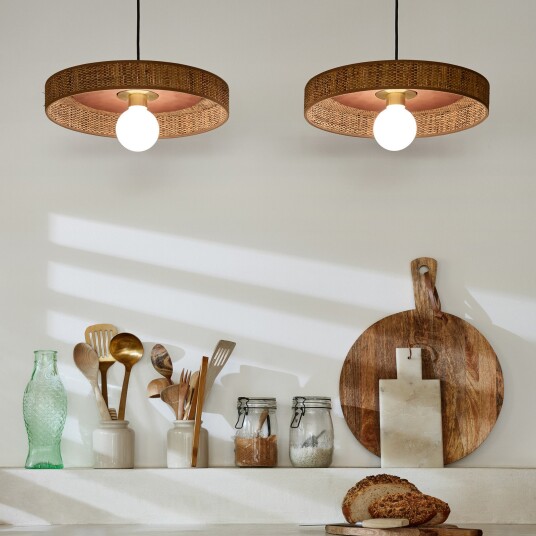 MARKET SET Portinatx hengelampe Ø40cm terrakotta   Stue 6 Brun / Rust