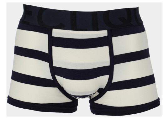 Clique Bamboo Boxer Short Leg 1p Navy/White S Underklær