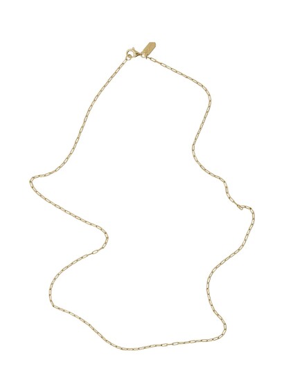 DESIGN LETTERS Square Link Chain |Guld |One Size