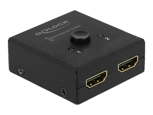 Delock HDMI 2-1 Bidirectional 4K Video/Audioswitch med 60 Hz - Kompakt