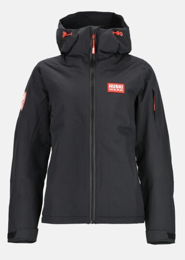Huski Wear W Ski Jacket Solid Black Xs Vinterjakker